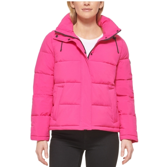 NWT CALVIN KLEIN Puffer Cropped Coat XXL - Picture 2 of 6